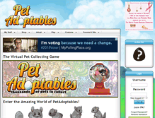 Tablet Screenshot of petadoptables.com